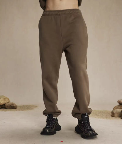 Taupe Cuffed Sweatpants - Kore Clothing