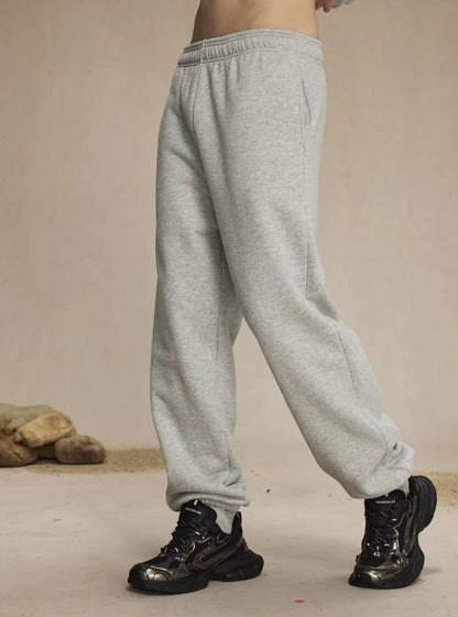 Light Gray Cuffed Sweatpants - Kore Clothing
