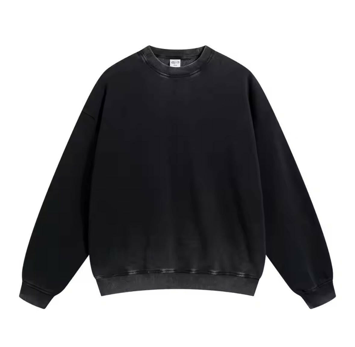 Faded Black Crewneck Sweatshirt - Kore Clothing