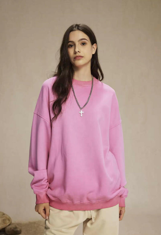 Faded Pink Crewneck Sweatshirt - Kore Clothing