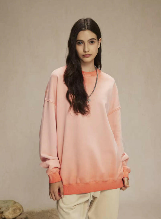 Faded Orange Crewneck Sweatshirt - Kore Clothing
