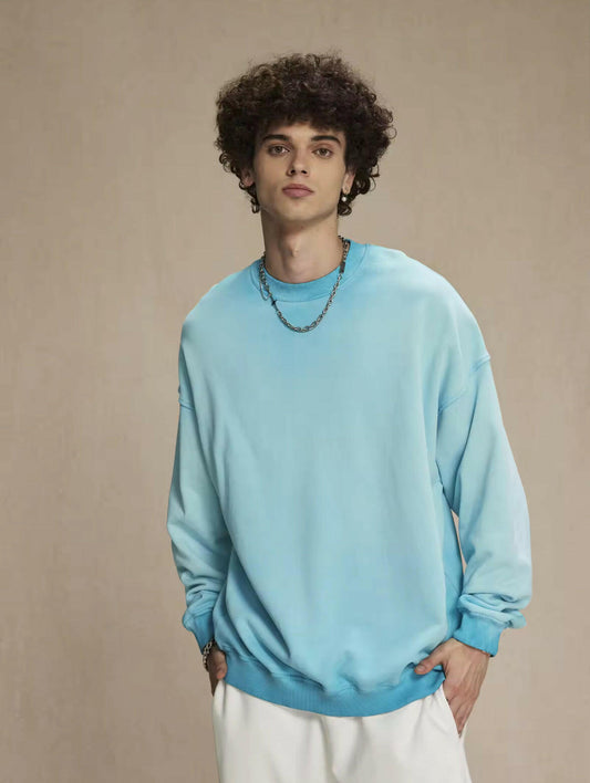 Faded Teal Crewneck Sweatshirt - Kore Clothing