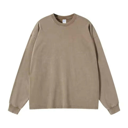 Faded Brown Long Sleeve Shirt - Kore Clothing