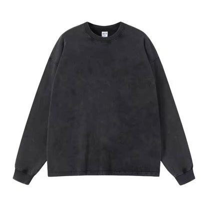 Faded Black Long Sleeve Shirt - Kore Clothing