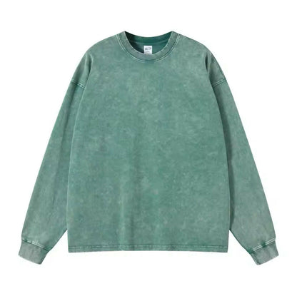 Faded Bright Green Long Sleeve Shirt - Kore Clothing