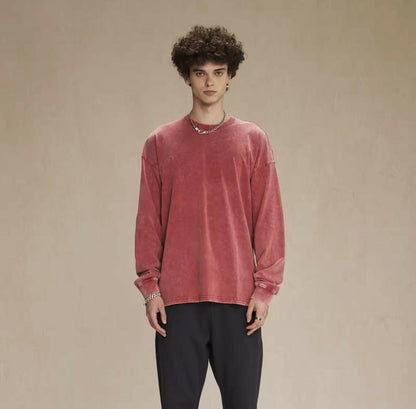 Faded Orange Long Sleeve Shirt - Kore Clothing