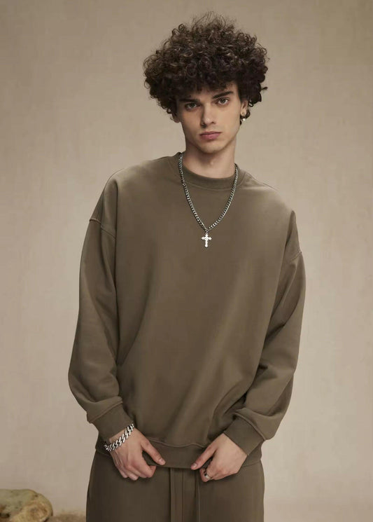 Taupe Crewneck Sweatshirt