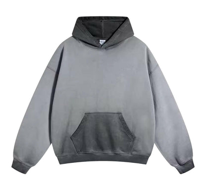 Gray Reverse Wash Hoodie