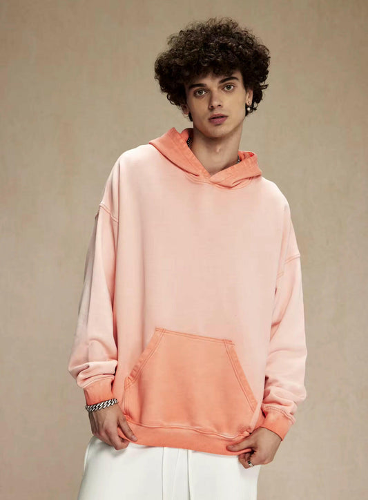 Orange Reverse Wash Hoodie