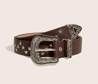 Brown Star Belt