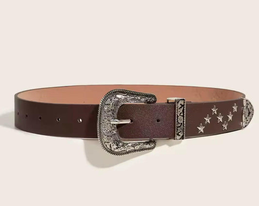 Brown Star Belt