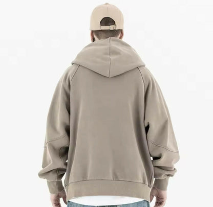 Beige Scarf Hoodie