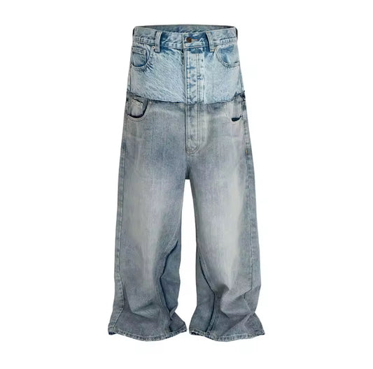 Double Waisted Baggy Jeans