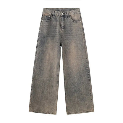 Light Blue Desert Wash Baggy Jeans Kore Clothing
