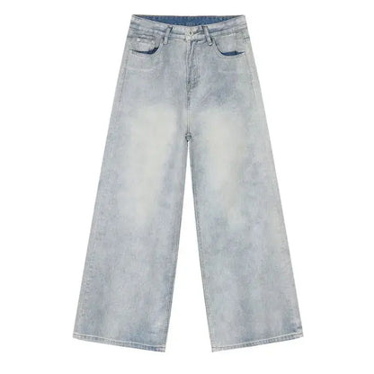 Light Blue Wash Baggy Jeans Kore Clothing