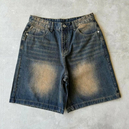 Navy Desert Wash Baggy Jorts Kore Clothing