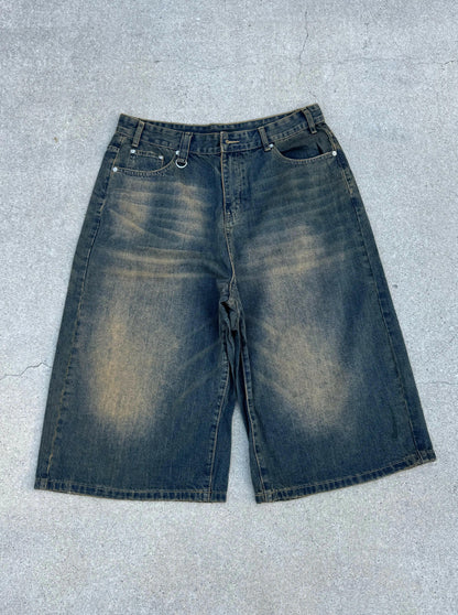 Navy Desert Wash Jorts (Long Version) Kore Clothing