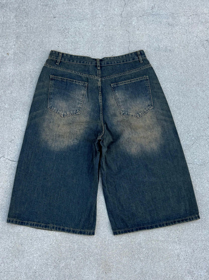 Navy Desert Wash Jorts (Long Version) Kore Clothing