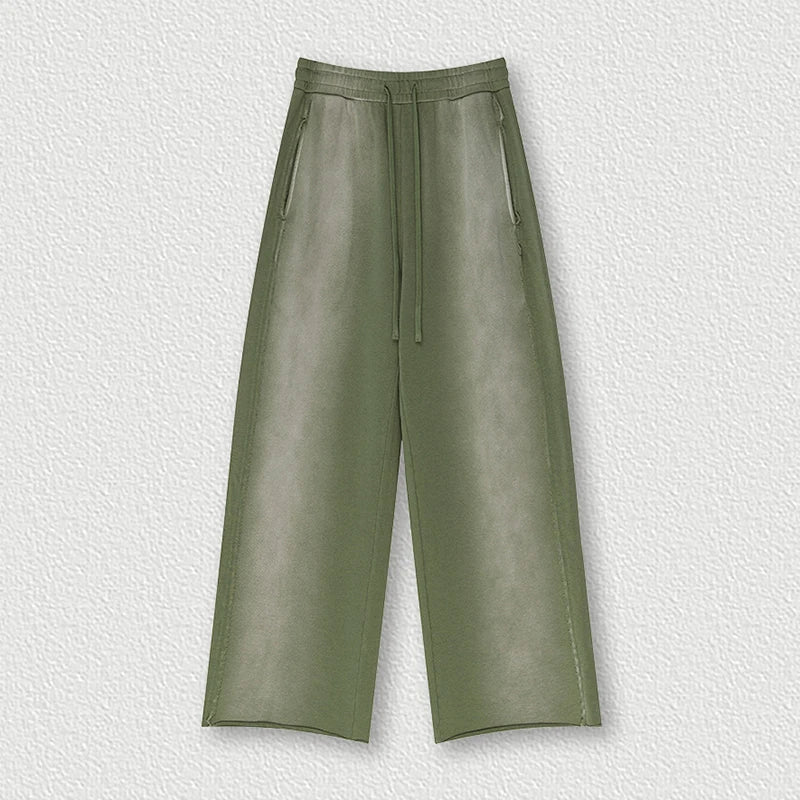 Faded Raw Edge Sweatpants