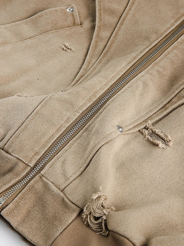 Distressed Work Jacket