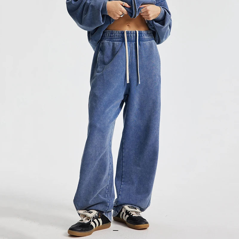 Faded Wide Leg Sweatpants