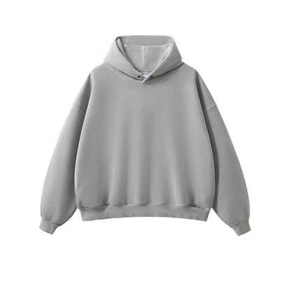Vintage Boxy Button Hoodie