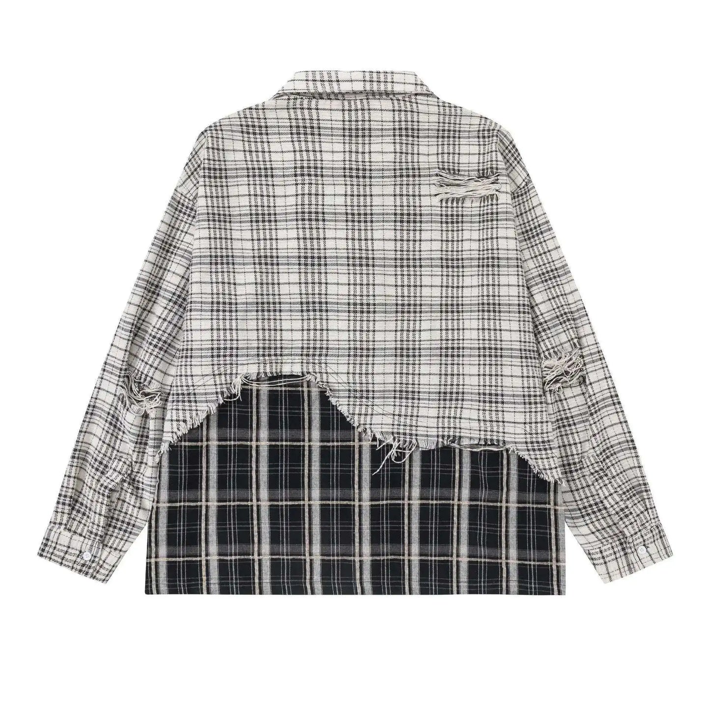 Black & White Patchwork Flannel