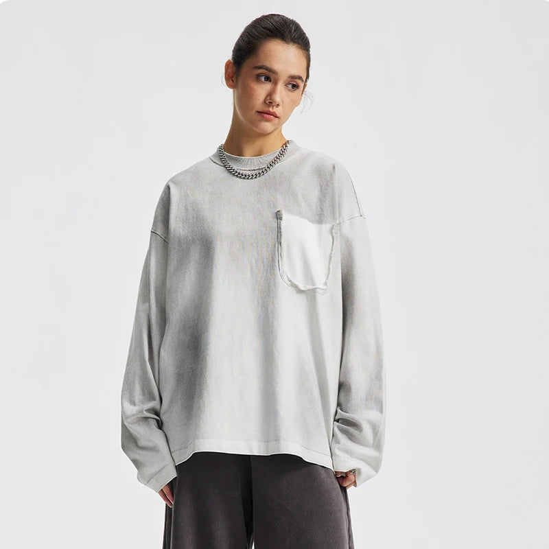 Fake Pocket Long Sleeve Shirt
