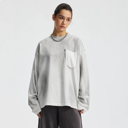Fake Pocket Long Sleeve Shirt