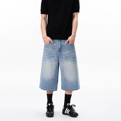 Vintage Whiskered Wash Baggy Long Jorts
