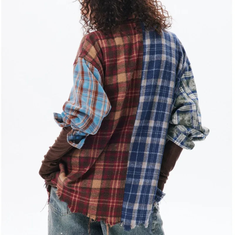 Multicolor Patchwork Flannel