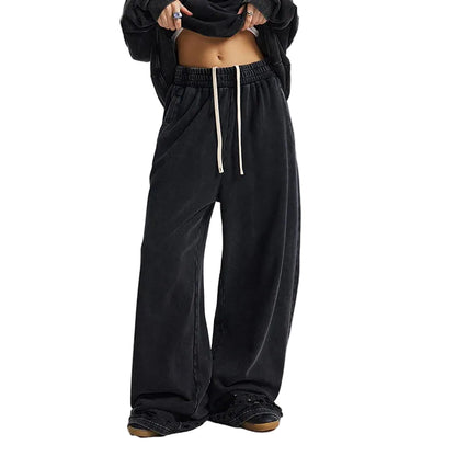 Faded & Distressed Baggy Sweatpants