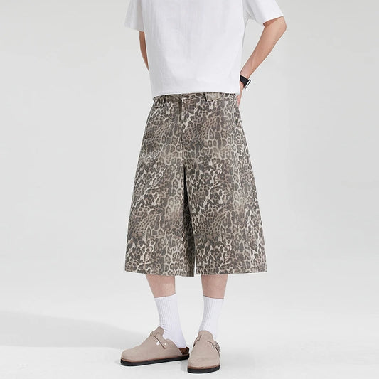 Leopard Baggy Long Jorts