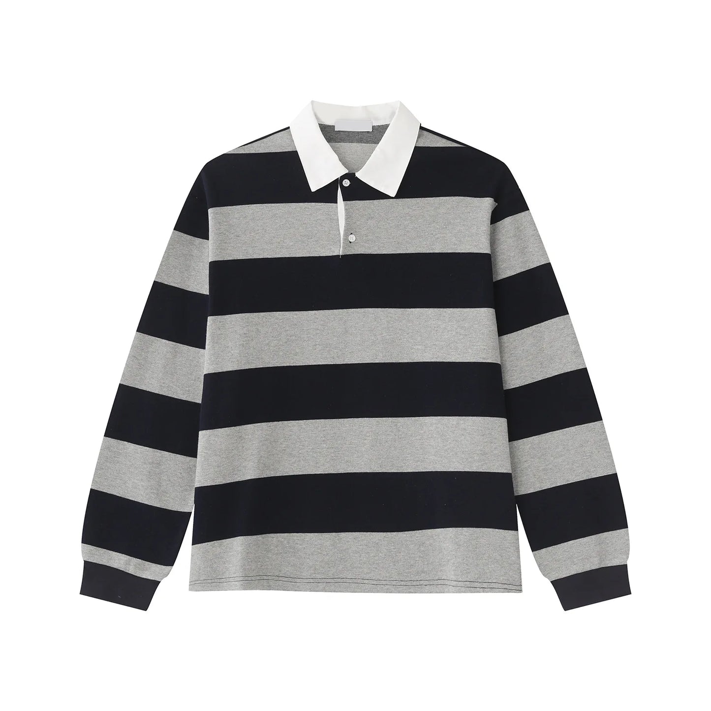 Striped Long Sleeve Polo