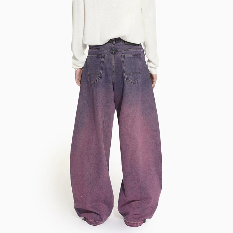 Faded Purple Baggy Jeans