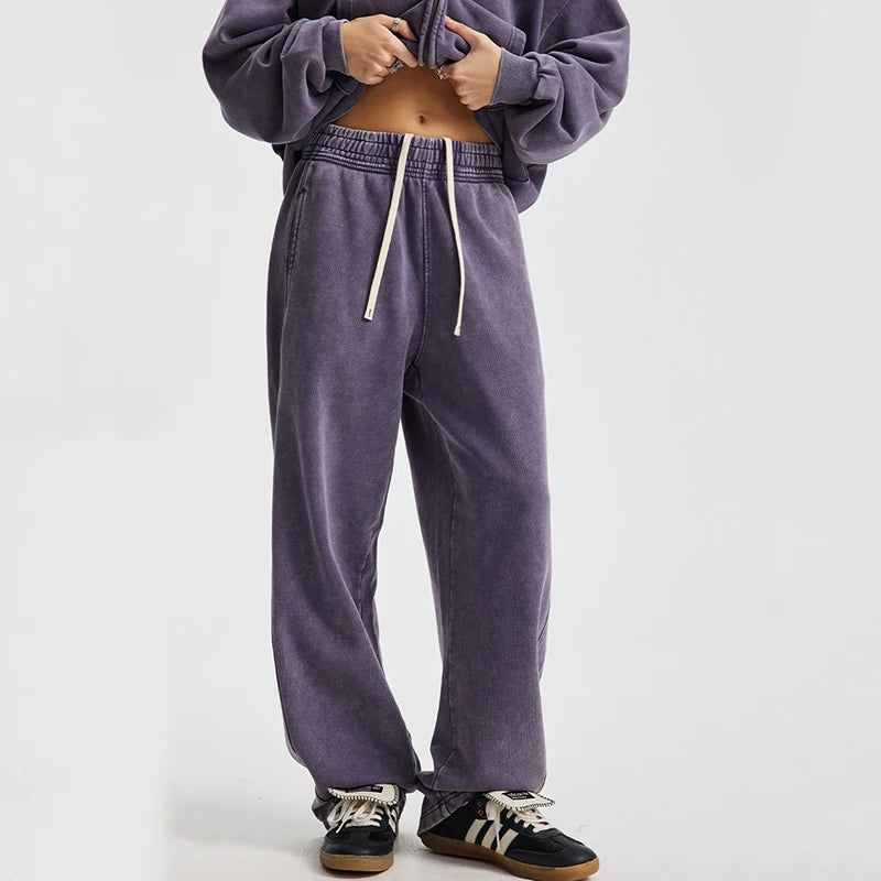 Faded Wide Leg Sweatpants