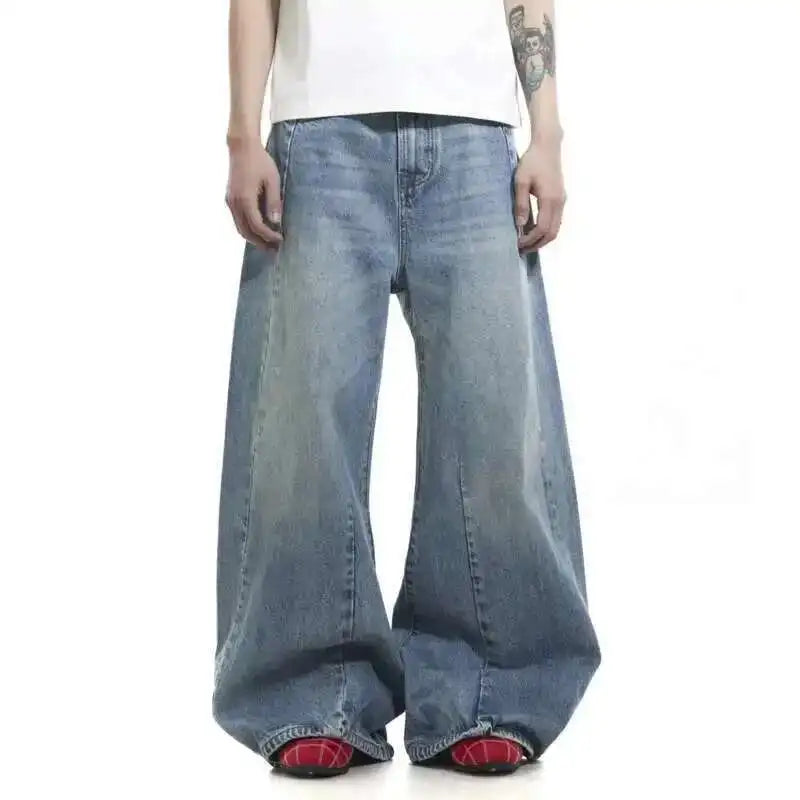 3D Blue Baggy Jeans