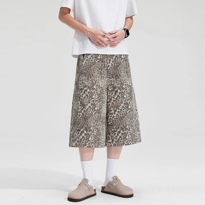 Leopard Baggy Long Jorts