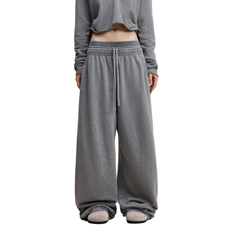 Womens Double Waisted Sweatpants