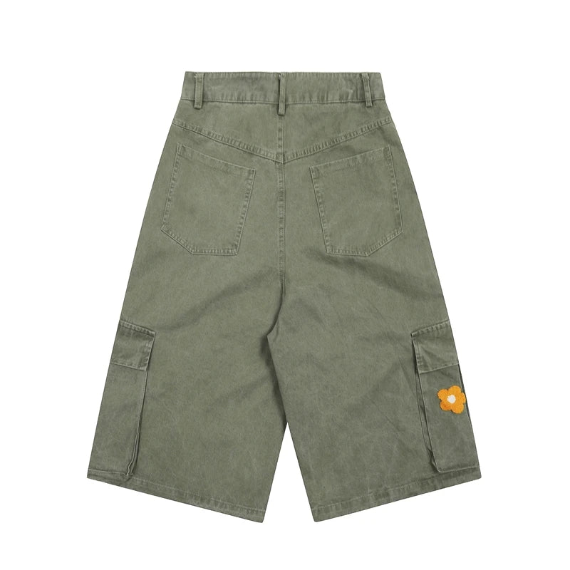 Flower Cargo Baggy Jorts
