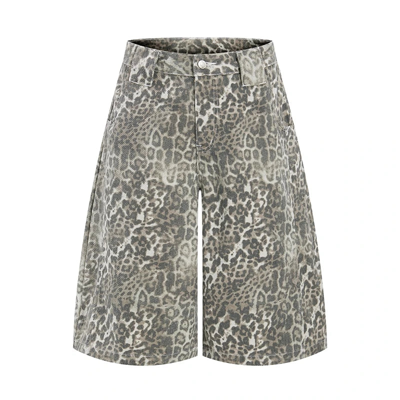 Leopard Baggy Long Jorts