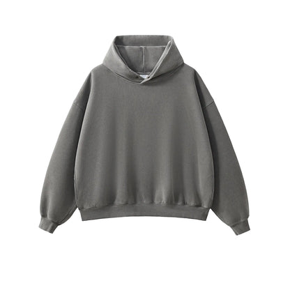 Vintage Boxy Button Hoodie