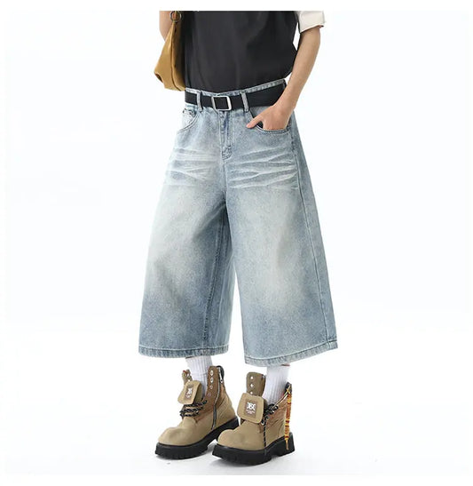 Washed & Whiskered Baggy Long Jorts