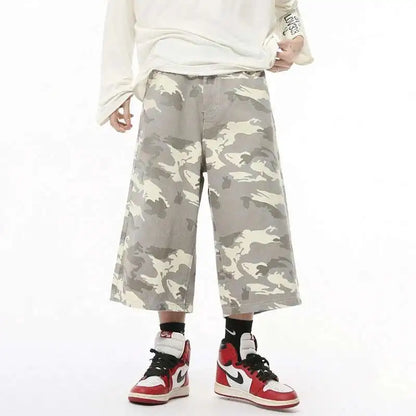 Light Camo Baggy Long Jorts