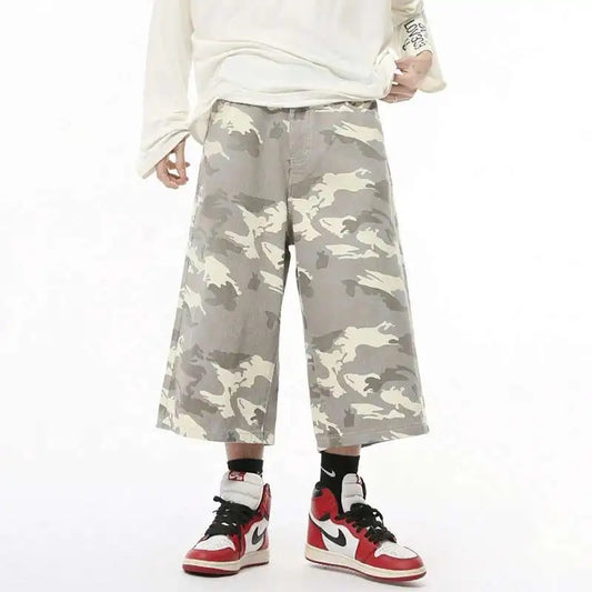 Light Camo Baggy Long Jorts