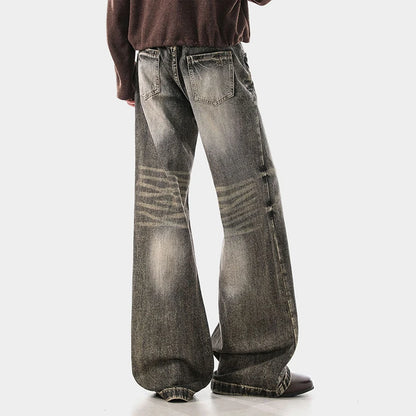 Vintage Gray Boot-Cut Jeans