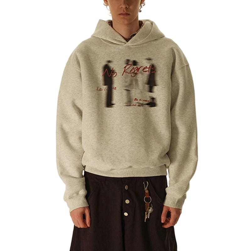"No Regrets" Blurry Hoodie