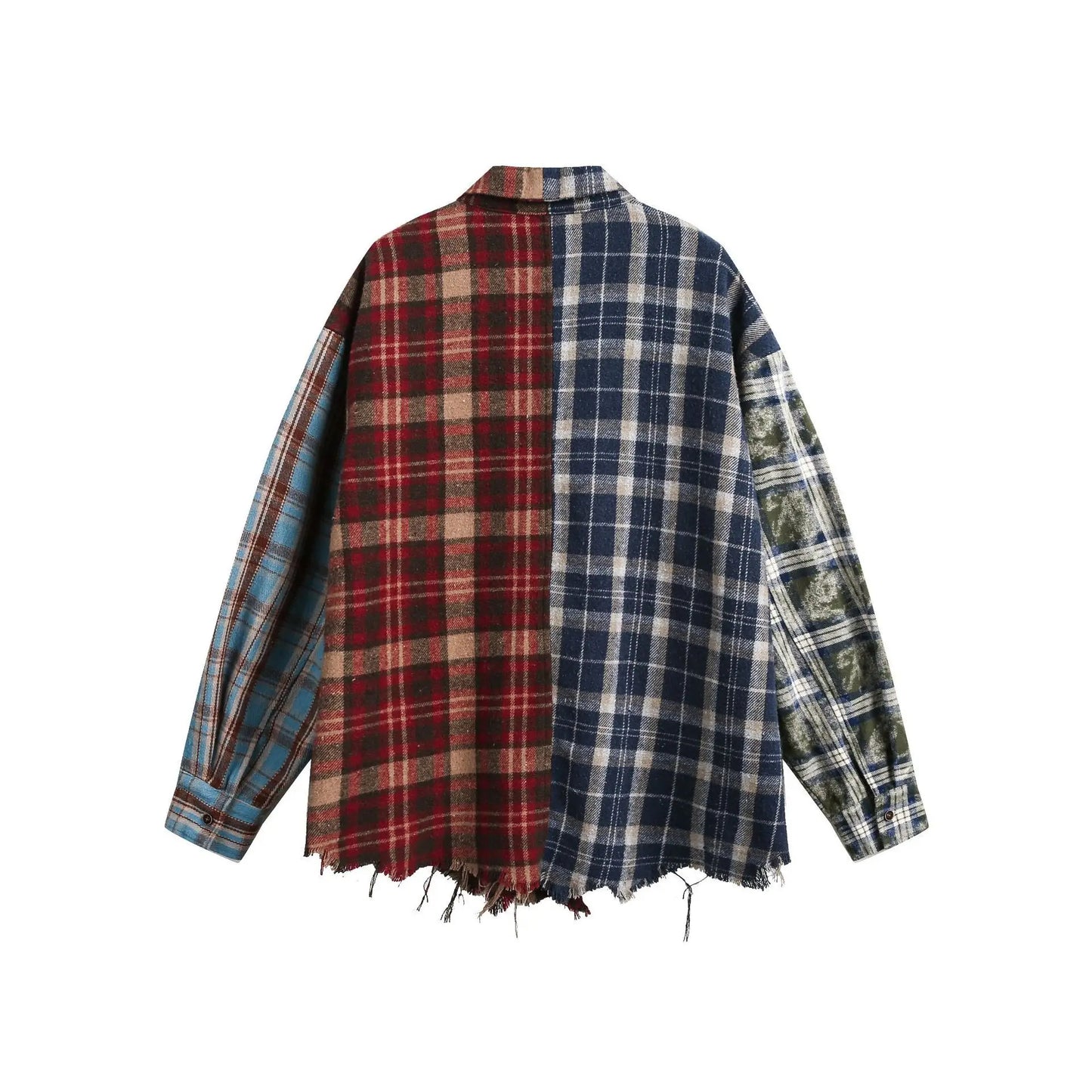 Multicolor Patchwork Flannel