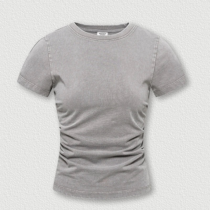 Womens Striped Short Sleeve Shirt