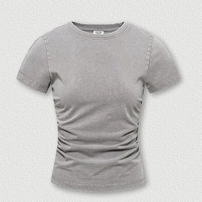 Womens Striped Short Sleeve Shirt